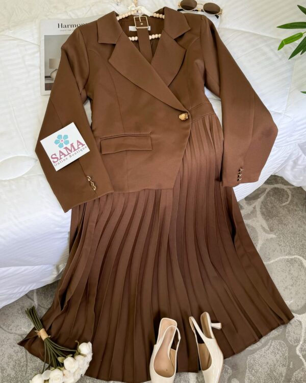 فستان طويل كسرات