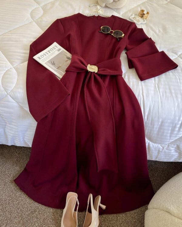 فستان خريفي كلوش