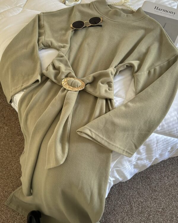 فستان قطني مصوّف