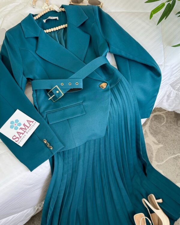 فستان طويل كسرات