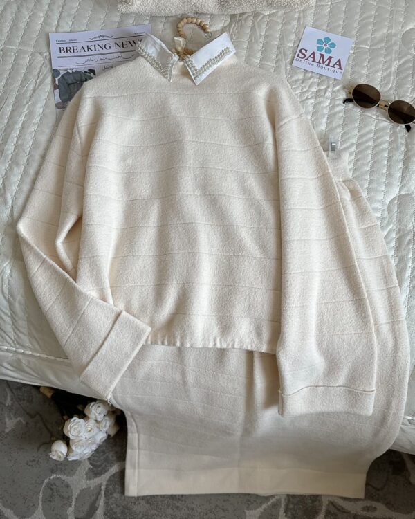 طقم تنورة فرو تقيل