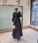 ⁦فستان جينز بحزام⁩ - الصورة ⁦4⁩