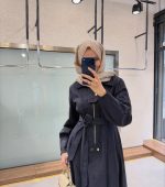 ⁦فستان جينز بحزام⁩ - الصورة ⁦3⁩