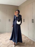 ⁦فستان مع سكارف مميز ناعم⁩ - الصورة ⁦4⁩