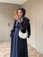⁦فستان مع سكارف مميز ناعم⁩ - الصورة ⁦5⁩