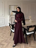 ⁦فستان طويل بقصة ملوكية⁩ - الصورة ⁦9⁩