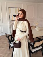 ⁦فستان طويل بقصة ملوكية⁩ - الصورة ⁦6⁩