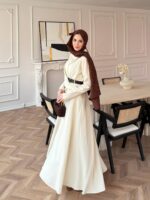 ⁦فستان طويل بقصة ملوكية⁩ - الصورة ⁦5⁩