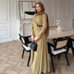 فستان طويل بقصة ملوكية