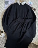 ⁦طقم تنورة صوف مع زمة عالبلوزة⁩ - الصورة ⁦5⁩