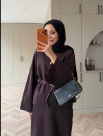 ⁦طقم صوف ربيعي مع لمعة⁩ - الصورة ⁦7⁩